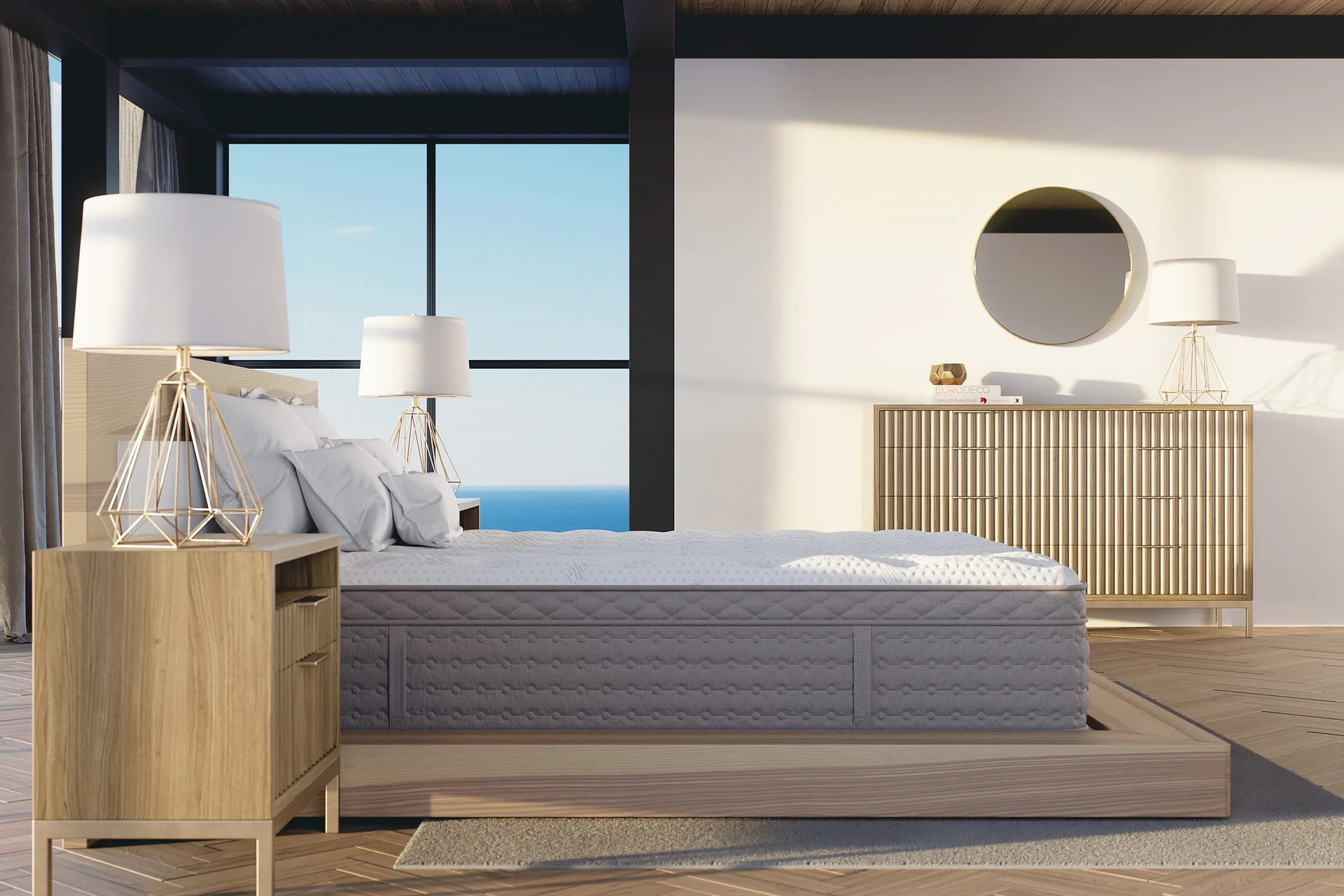 The mattress, at home
