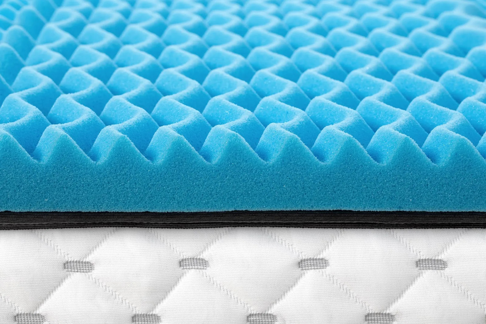 Close-up of the Sleepm topper cooling foam layer